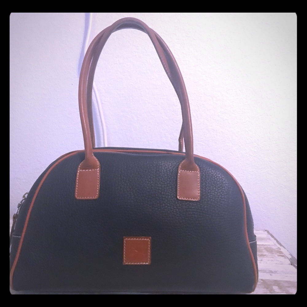Blue Dooney Burke bowler bag